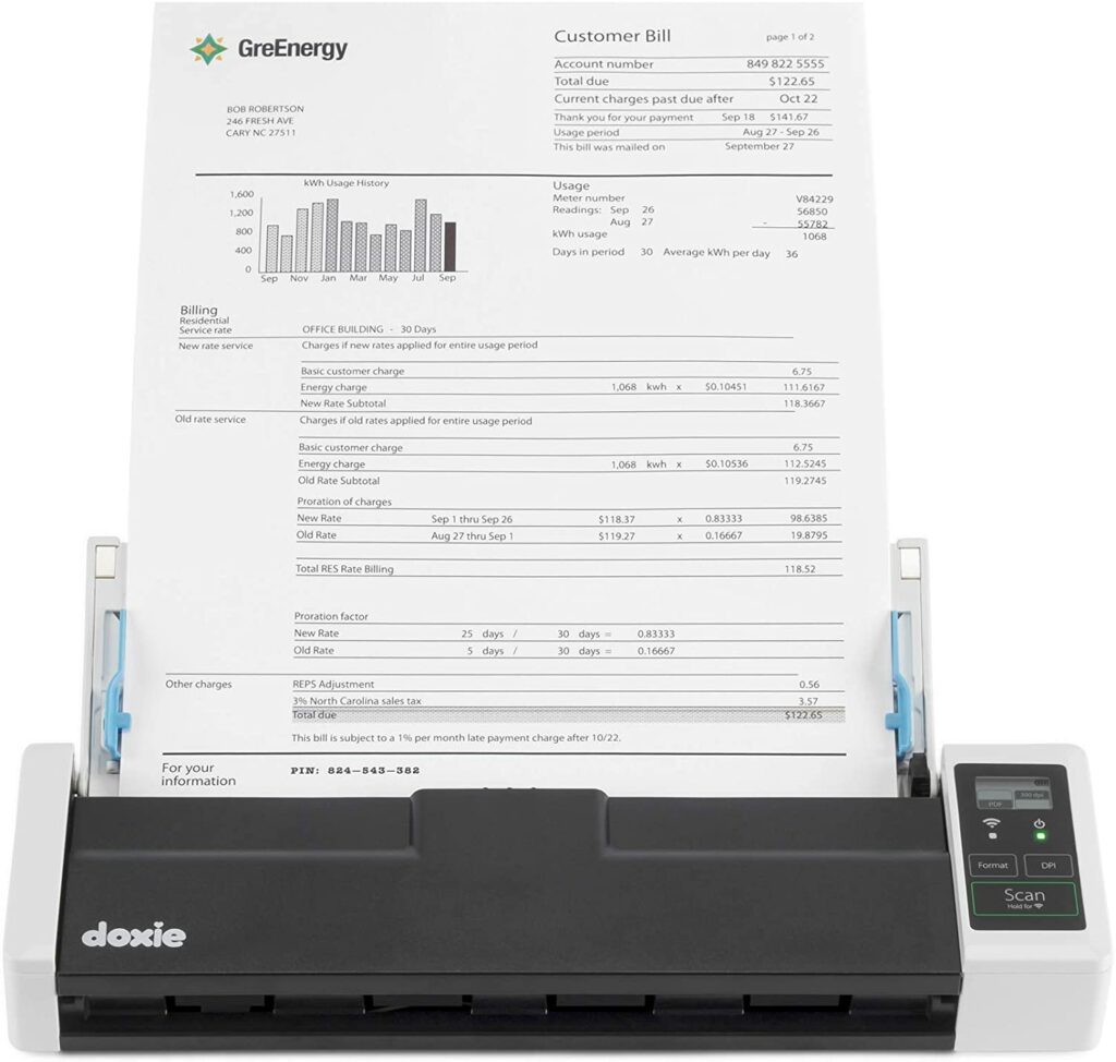 Scanner de documents A4 Doxie Q2 Avis